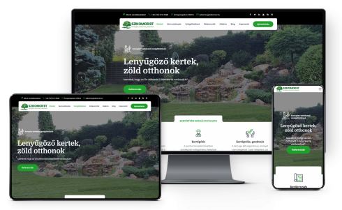 Kertészeti weboldal készítés