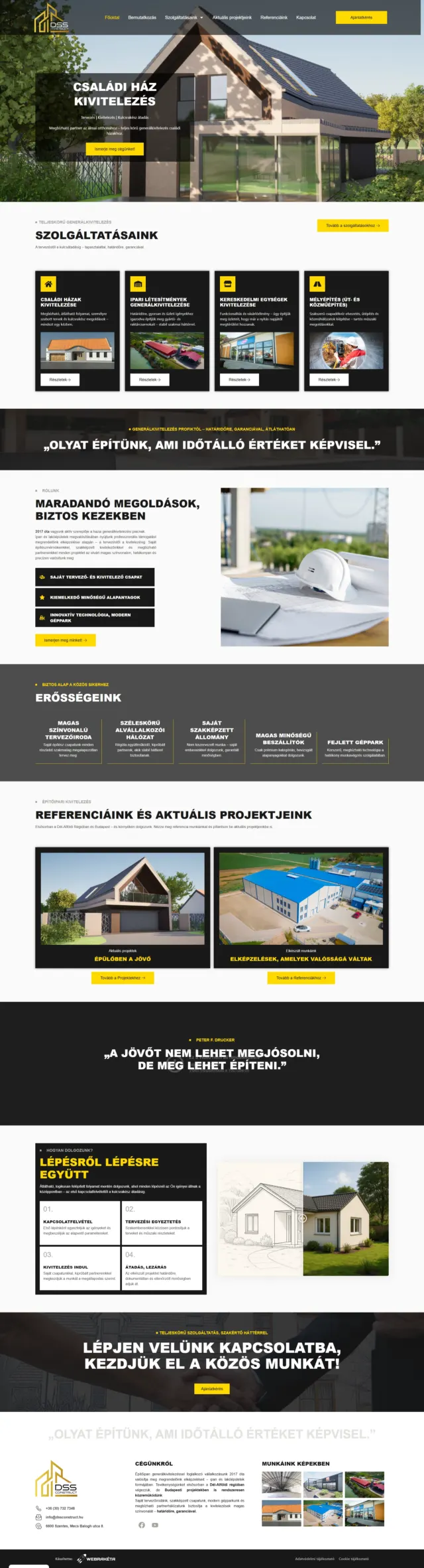 DSS Construct weboldal
