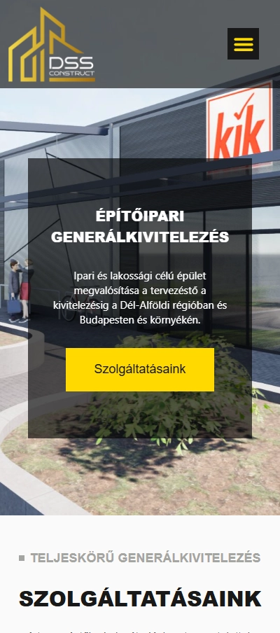 DSS Construct mobil nézet
