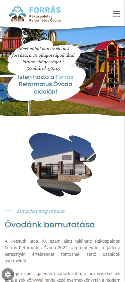 Forrás Református Óvoda mobil nézet