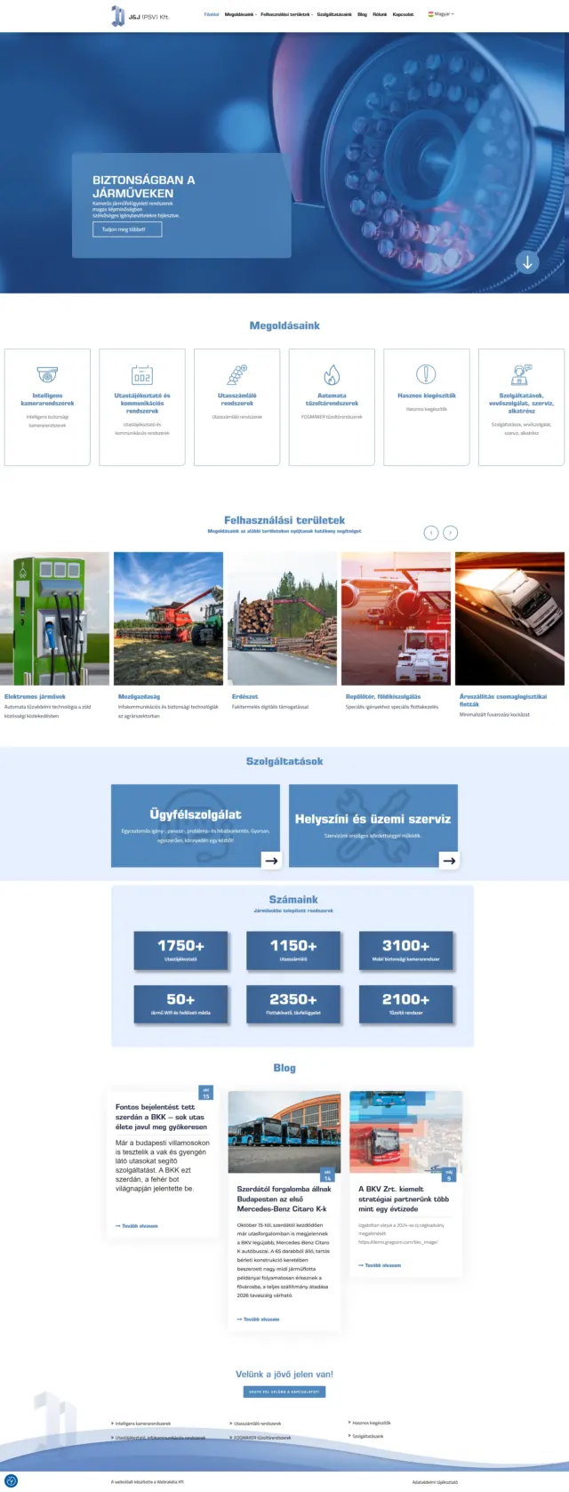 J&J (PSV) Kft. weboldal