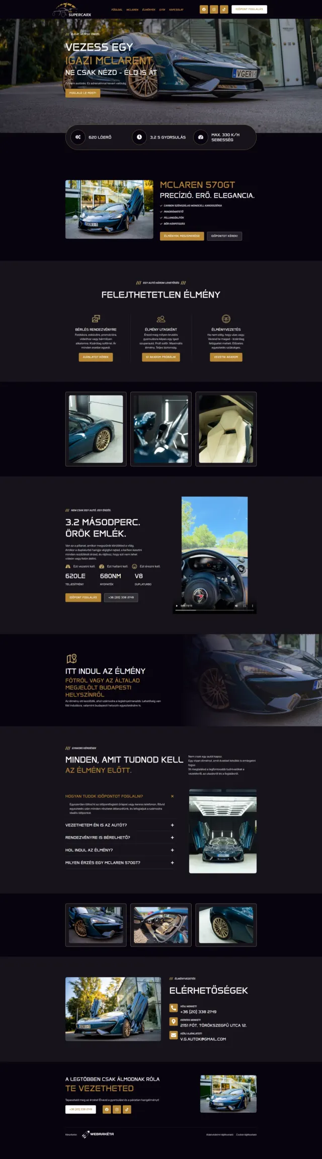 SuperCarX weboldal