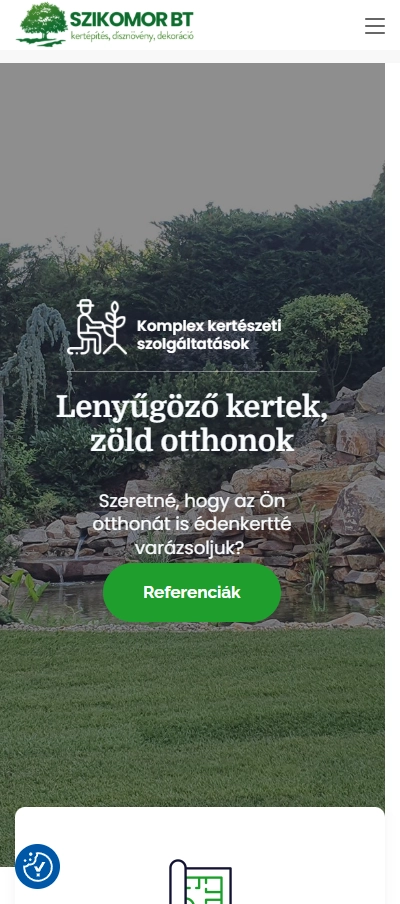 Szikomor Bt mobil nézet